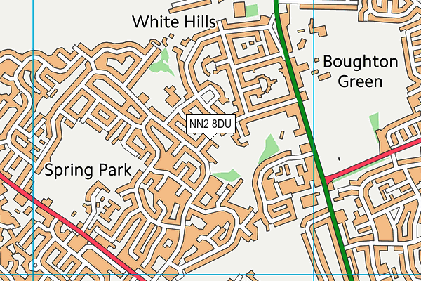 NN2 8DU map - OS VectorMap District (Ordnance Survey)