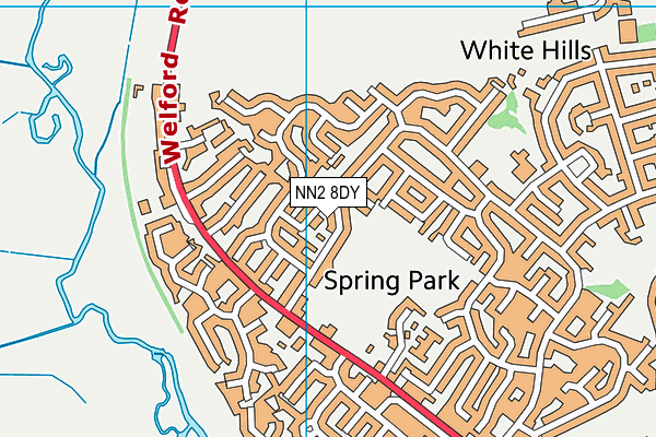 NN2 8DY map - OS VectorMap District (Ordnance Survey)
