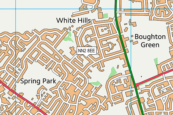 NN2 8EE map - OS VectorMap District (Ordnance Survey)