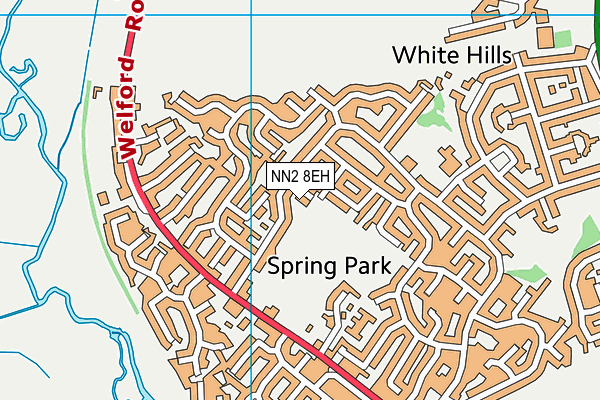 NN2 8EH map - OS VectorMap District (Ordnance Survey)