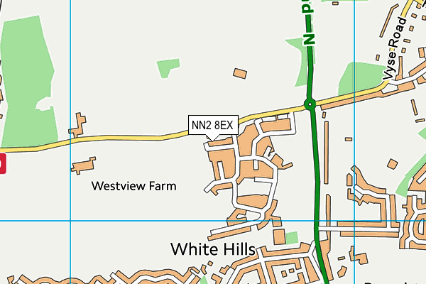 NN2 8EX map - OS VectorMap District (Ordnance Survey)