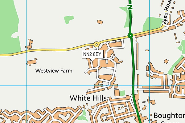 NN2 8EY map - OS VectorMap District (Ordnance Survey)