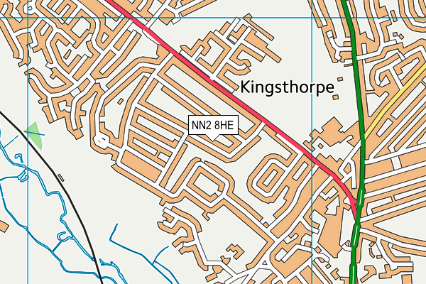 NN2 8HE map - OS VectorMap District (Ordnance Survey)