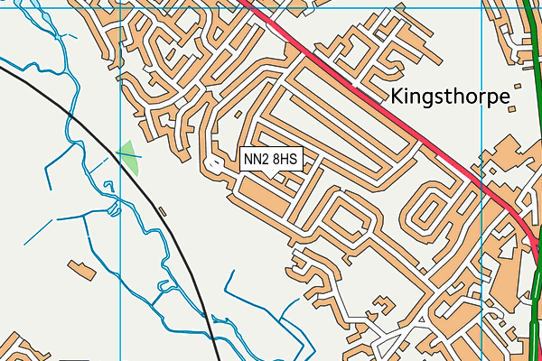 NN2 8HS map - OS VectorMap District (Ordnance Survey)
