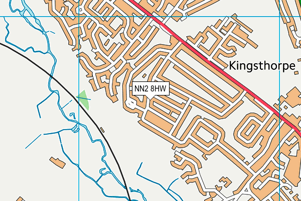 NN2 8HW map - OS VectorMap District (Ordnance Survey)