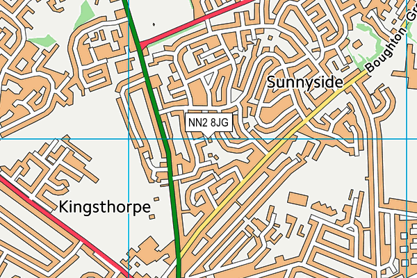 NN2 8JG map - OS VectorMap District (Ordnance Survey)