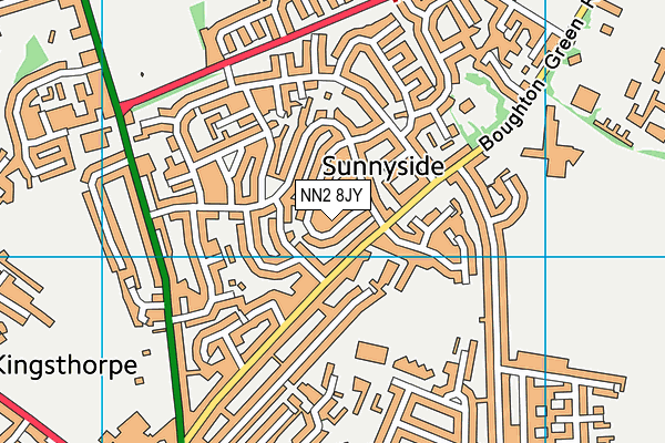 NN2 8JY map - OS VectorMap District (Ordnance Survey)