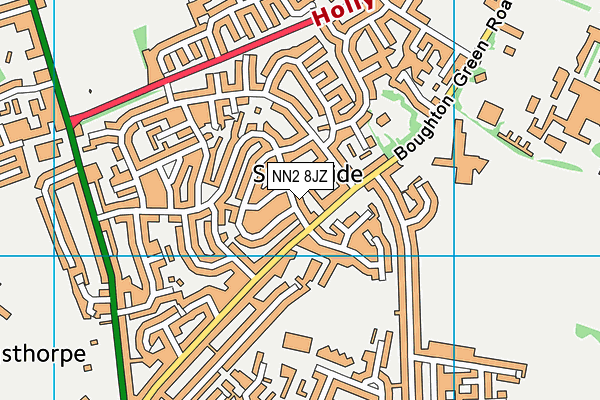 NN2 8JZ map - OS VectorMap District (Ordnance Survey)