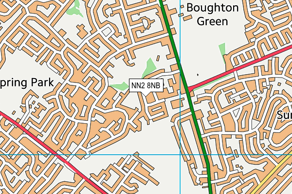 NN2 8NB map - OS VectorMap District (Ordnance Survey)