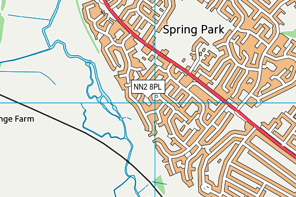 NN2 8PL map - OS VectorMap District (Ordnance Survey)