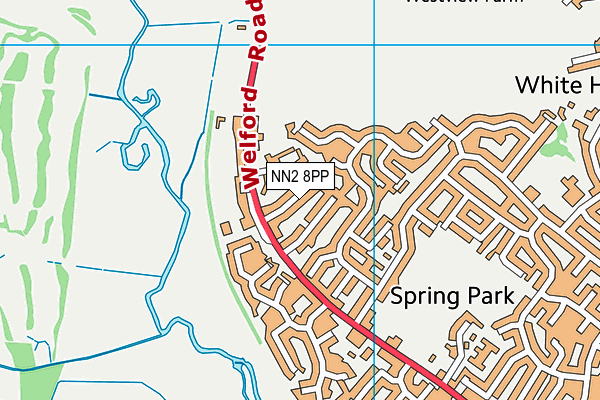 NN2 8PP map - OS VectorMap District (Ordnance Survey)