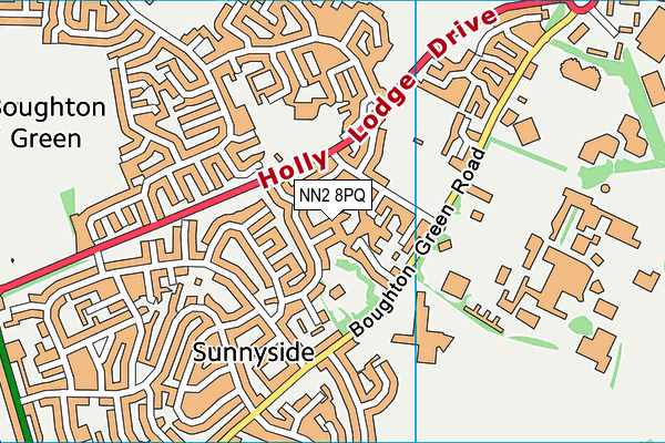NN2 8PQ map - OS VectorMap District (Ordnance Survey)