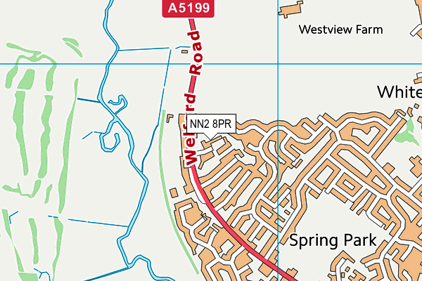 NN2 8PR map - OS VectorMap District (Ordnance Survey)