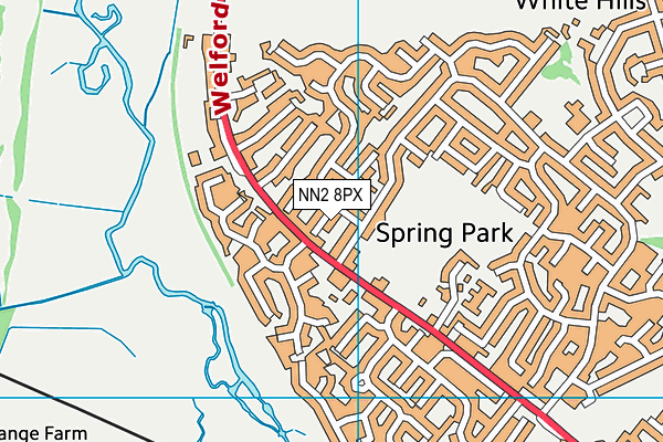 NN2 8PX map - OS VectorMap District (Ordnance Survey)