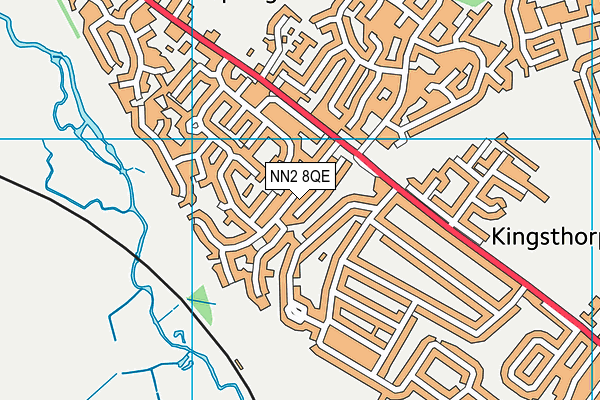 NN2 8QE map - OS VectorMap District (Ordnance Survey)