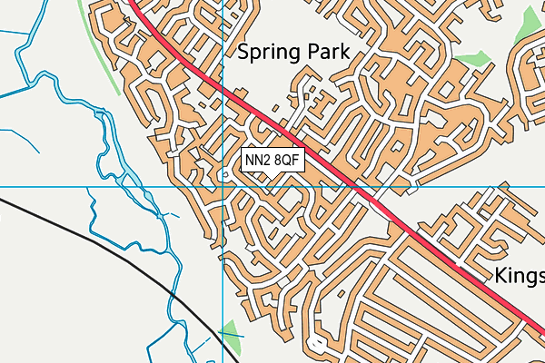 NN2 8QF map - OS VectorMap District (Ordnance Survey)