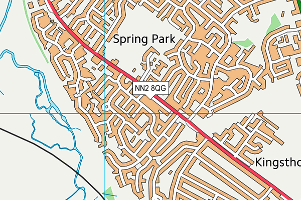 NN2 8QG map - OS VectorMap District (Ordnance Survey)