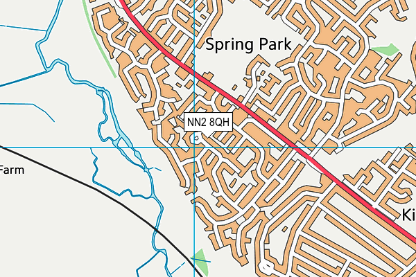 NN2 8QH map - OS VectorMap District (Ordnance Survey)