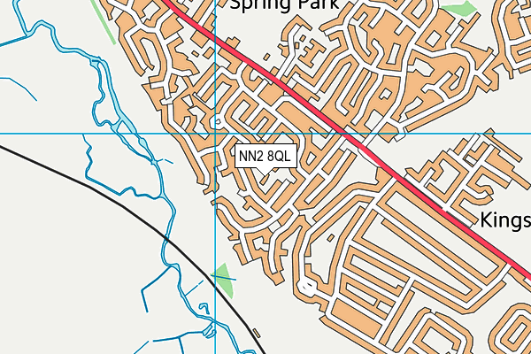 NN2 8QL map - OS VectorMap District (Ordnance Survey)