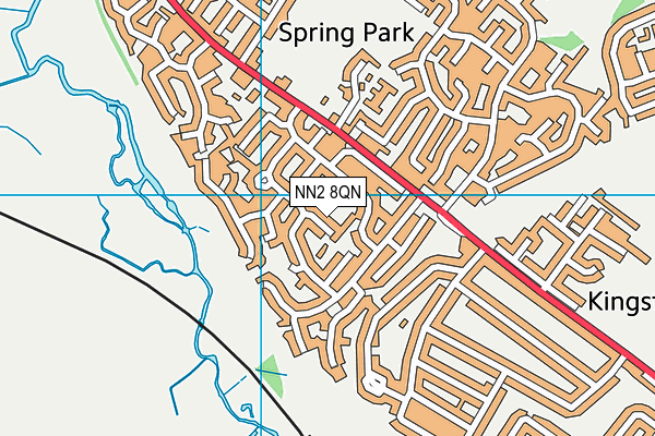 NN2 8QN map - OS VectorMap District (Ordnance Survey)