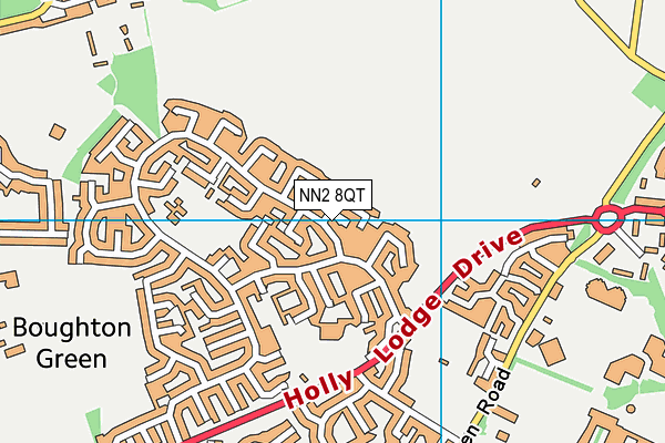 NN2 8QT map - OS VectorMap District (Ordnance Survey)