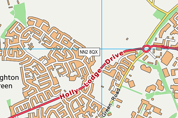 NN2 8QX map - OS VectorMap District (Ordnance Survey)