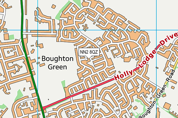 NN2 8QZ map - OS VectorMap District (Ordnance Survey)