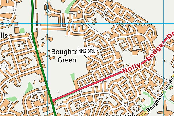 NN2 8RU map - OS VectorMap District (Ordnance Survey)