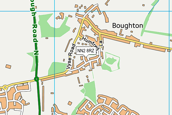 NN2 8RZ map - OS VectorMap District (Ordnance Survey)