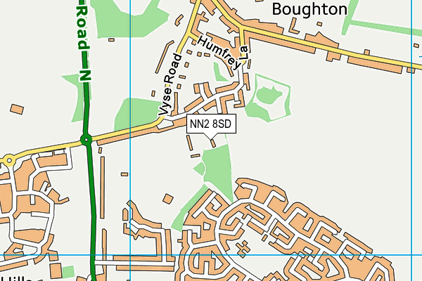 NN2 8SD map - OS VectorMap District (Ordnance Survey)