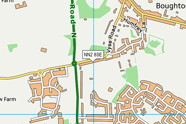 NN2 8SE map - OS VectorMap District (Ordnance Survey)