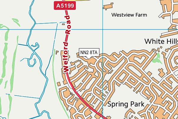NN2 8TA map - OS VectorMap District (Ordnance Survey)