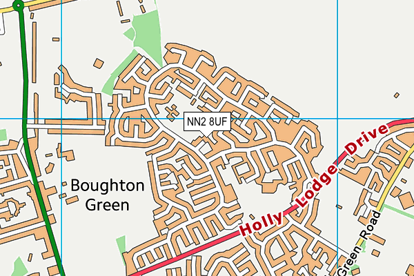 NN2 8UF map - OS VectorMap District (Ordnance Survey)