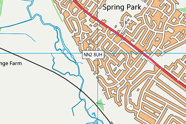 NN2 8UH map - OS VectorMap District (Ordnance Survey)