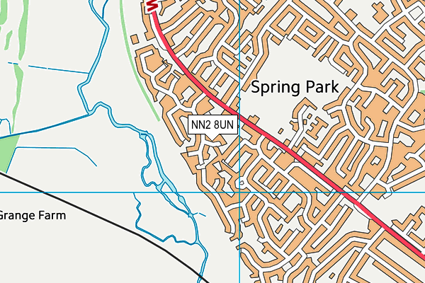 NN2 8UN map - OS VectorMap District (Ordnance Survey)