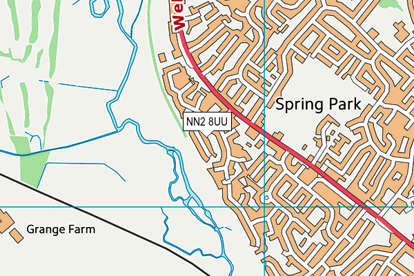 NN2 8UU map - OS VectorMap District (Ordnance Survey)