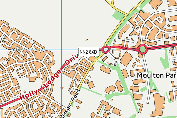 NN2 8XD map - OS VectorMap District (Ordnance Survey)