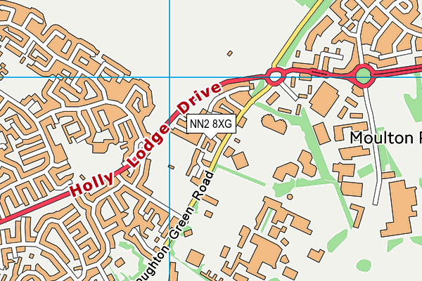 NN2 8XG map - OS VectorMap District (Ordnance Survey)