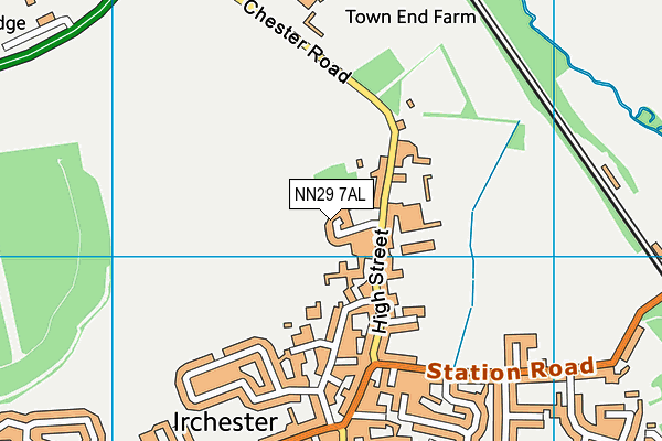 NN29 7AL map - OS VectorMap District (Ordnance Survey)