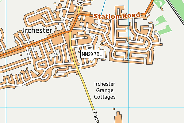 NN29 7BL map - OS VectorMap District (Ordnance Survey)