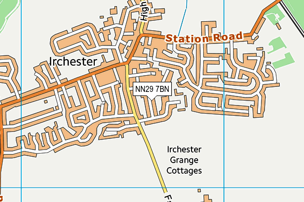 NN29 7BN map - OS VectorMap District (Ordnance Survey)