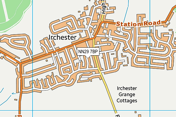 NN29 7BP map - OS VectorMap District (Ordnance Survey)