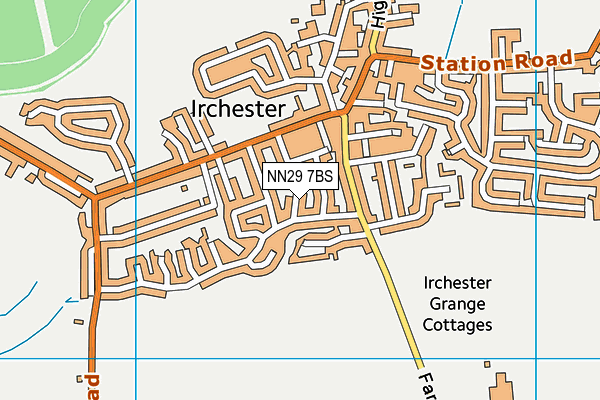 NN29 7BS map - OS VectorMap District (Ordnance Survey)