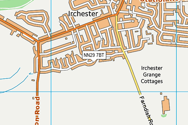 NN29 7BT map - OS VectorMap District (Ordnance Survey)