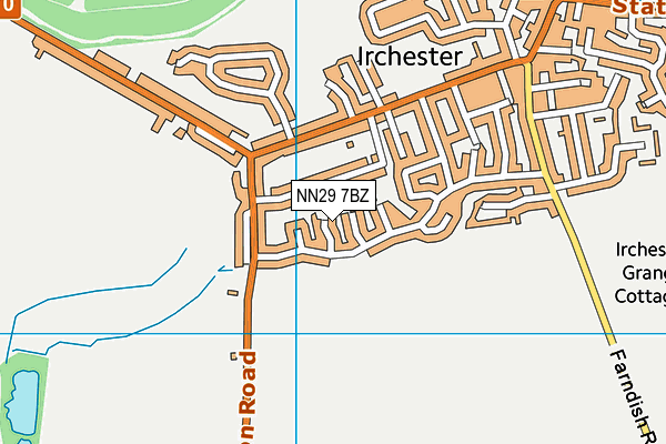 NN29 7BZ map - OS VectorMap District (Ordnance Survey)