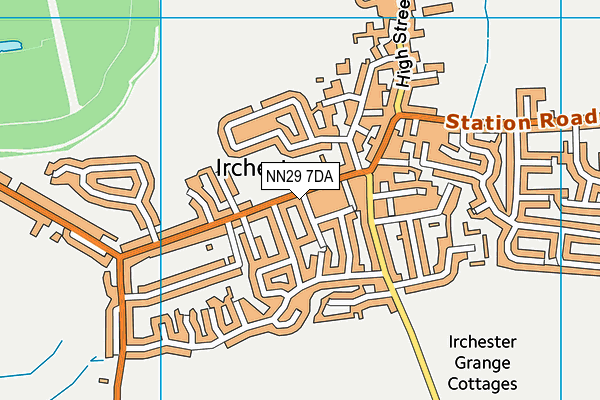 NN29 7DA map - OS VectorMap District (Ordnance Survey)