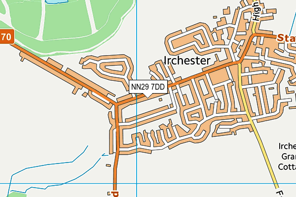NN29 7DD map - OS VectorMap District (Ordnance Survey)