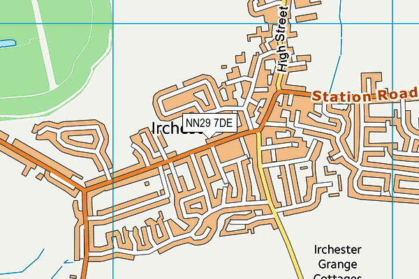 NN29 7DE map - OS VectorMap District (Ordnance Survey)