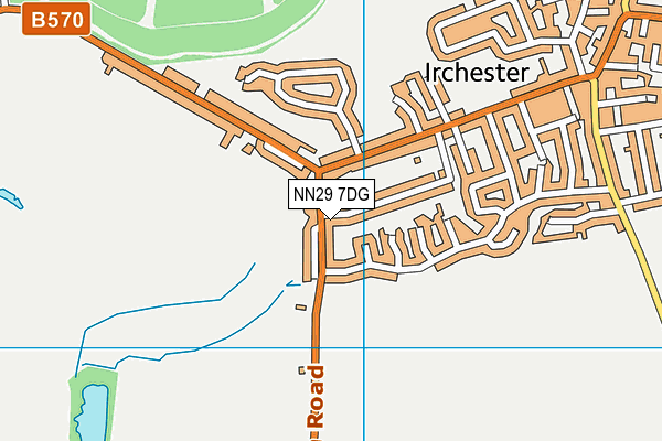 NN29 7DG map - OS VectorMap District (Ordnance Survey)