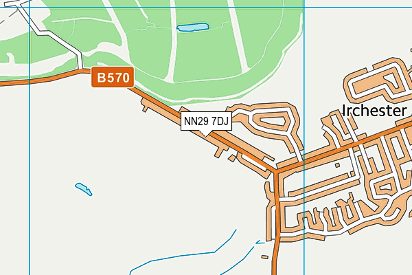 NN29 7DJ map - OS VectorMap District (Ordnance Survey)
